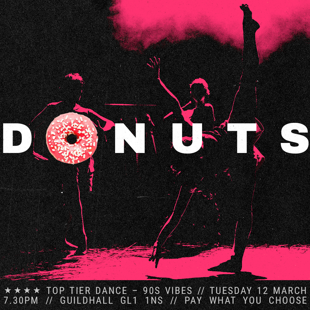 A promotional image for 'Donuts'