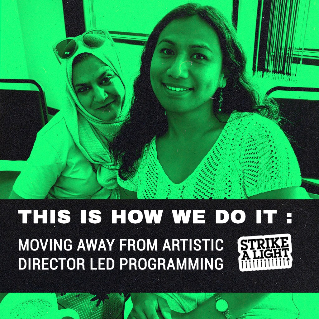 THIS IS HOW WE DO IT: MOVING AWAY FROM ARTISTIC DIRECTOR LED&nbsp;PROGRAMMING