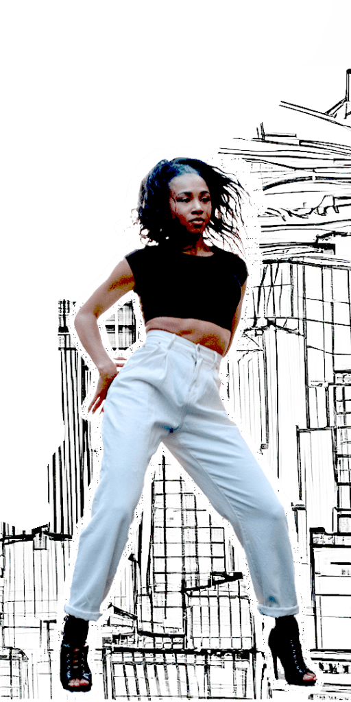 A solo dancer performing